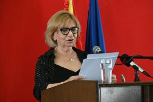 Obrakjanje na Pretsedatelkata Stanka Trajkova po povod na 80 god. penzionersko organiziranje